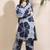 Blue everyday wear cotton co-ord set for women