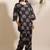 Black everyday wear cotton co-ord set for women