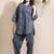 Blue everyday wear cotton co-ord set for women