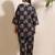 Black everyday wear cotton co-ord set for women