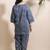 Blue everyday wear cotton co-ord set for women