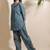 Green everyday wear cotton co-ord set for women
