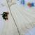 Ivory mirror work chikankari anarkali gown with dupatta