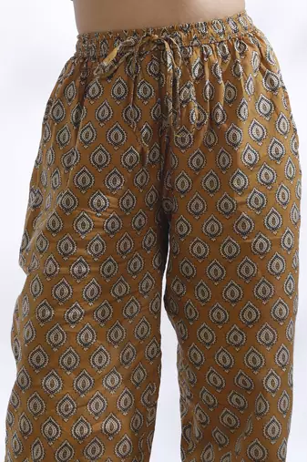 Yellow everyday wear cotton co-ord set for women