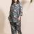 Blue everyday wear cotton co-ord set for women