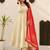 Summer special printed maslin embroidered kurti pant dupatta set