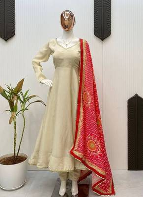 Summer special printed maslin embroidered kurti pant dupatta set 2