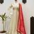 Summer special printed maslin embroidered kurti pant dupatta set