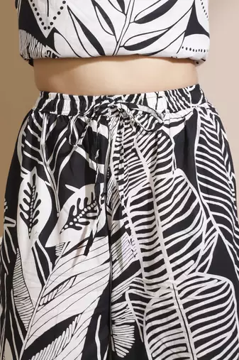 Black everyday wear cotton co-ord set for women