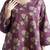 Wine everyday wear cotton co-ord set for women