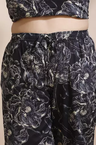 Black everyday wear cotton co-ord set for women