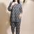 Black everyday wear cotton co-ord set for women