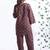 Red everyday wear cotton co-ord set for women