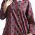 Red everyday wear cotton co-ord set for women