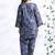 Blue everyday wear cotton co-ord set for women
