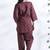 Wine everyday wear cotton co-ord set for women
