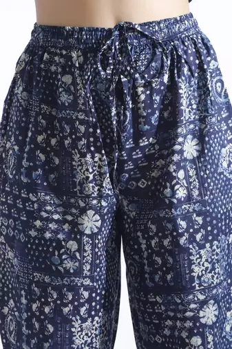 Blue everyday wear cotton co-ord set for women