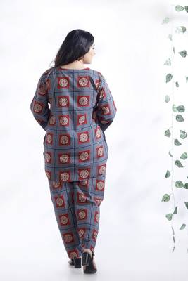 Pink everyday wear cotton co-ord set for women 2