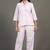 Pink solid cotton co-ord set for women