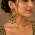 Royal meenakari polki chand earrings