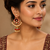 Floral Meenakari Kundan Jhumki Earrings