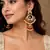 Pearl meenakari kundan jhumki earrings