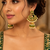 Traditional meenakari kundan jhumki earrings