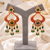Heritage meenakari polki chand earrings