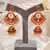 Floral Meenakari Kundan Jhumki Earrings