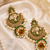 Traditional meenakari kundan jhumki earrings