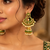 Traditional meenakari kundan jhumki earrings