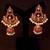 Floral Meenakari Kundan Jhumki Earrings