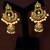 Traditional meenakari kundan jhumki earrings