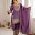 Lavender color  vichitra silk embroidered farshi suit set