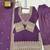Lavender color  vichitra silk embroidered farshi suit set