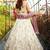 Ivory Tissue Silk Embroidered Lehenga Choli with Lavender Organza Dupatta