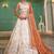 Ivory Tissue Silk Embroidered Lehenga Choli with Lavender Organza Dupatta