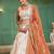 Ivory Tissue Silk Embroidered Lehenga Choli with Lavender Organza Dupatta
