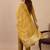 mustard blended cotton festive kurta set