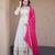 cream silk festive wear anarkali