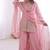 light-pink silk festive kurta set