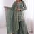 sea-green silk festive kurta set