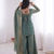 sea-green silk festive kurta set