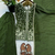 mehendi silk festive kurta set