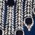 Deep blue stones american diamond choker set