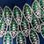 Green stones american diamond choker set