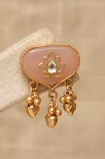 Gold plated multi strand meenakari pearl necklace set