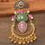Multicolor stones chandbali earrings