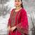 rani-pink silk festive kurta set
