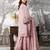 light-pink silk festive kurta set